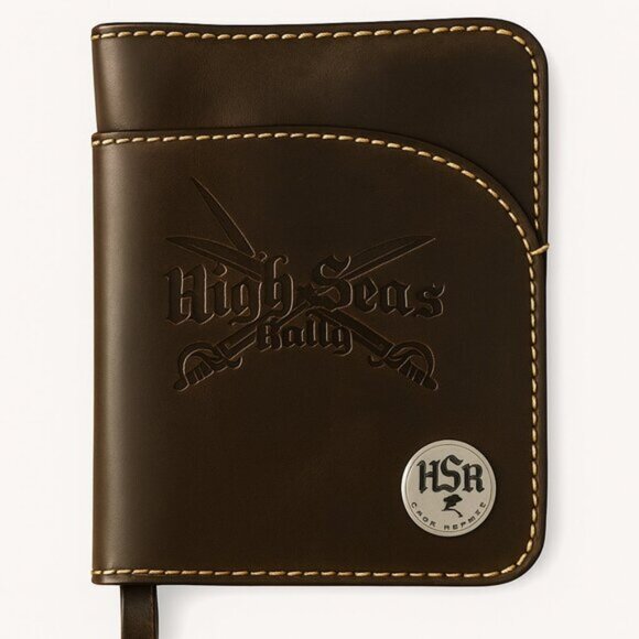 High Seas Rally Black Leather Bifold Trifold Wallet Organizer Passport Holder - Picture 1 of 8